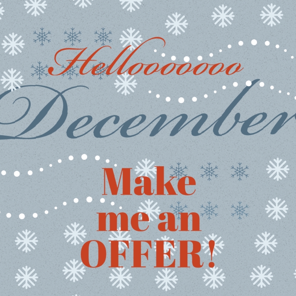 Happy 1st week of December!